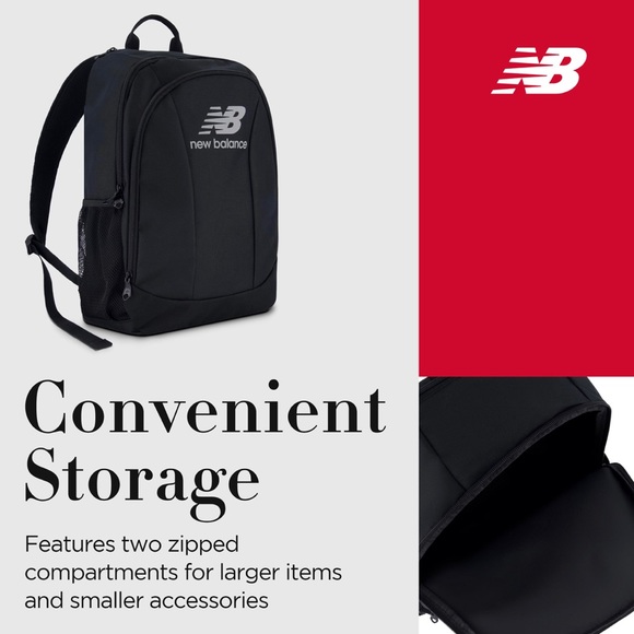 New Balance Laptop Backpack, Commuter Travel NWT
Bag for Men and Women, Blk 19” - Picture 6 of 8